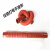 红色矽胶钢丝波纹管万能通风管耐高温压夹布水管300度进气橡胶管 钢丝管 内径55mm（长1000mm）