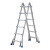 多功能折叠梯工程梯家用梯子伸缩梯人字梯小巨人梯升降加厚铝合金 小巨人4步梯