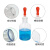 白玻璃滴瓶3060125ml透明试剂瓶红胶头吸管滴瓶化学实验精油瓶 白色单滴管30ml（不含帽）
