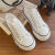 回力瑞小白鞋女2024年夏季新款薄透气帆布鞋女鞋子网纱板鞋厚底网面网鞋 白色  36