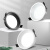 雷士照明（NVC）LED筒灯嵌入式 天花灯孔灯客厅过道吊顶用防眩光高显色灯具 漆白-5瓦-正白光-开孔75-80mm