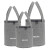 糜岚（MieLanat）保温桶袋子铝箔加厚保温袋便当包圆形饭盒手提袋上班族简 灰色