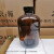 500ml棕色实验瓶试盐水玻璃瓶螺口样品瓶防盗玻璃甲醇空瓶 500毫升配胶木盖子6个