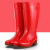 彩色春夏养殖雨鞋 高长筒橡胶水鞋 防滑耐磨防水钓鱼雨靴 绿色 38