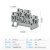 导轨式ST2.5接线端子461016平方铜导件弹簧式双层接线端子排PE STTB2.5(100片盒