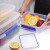保鲜盒冰箱专用食品级大容量塑料PP密封盒厨房商用收纳盒摆摊盒子 无卡扣透明-2.0L 22.4*
