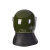 均禧 防暴保安头盔安保防护头盔带 加强勤务盔 带面罩防暴头盔 绿色