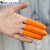 厂家乳胶手指套防滑麻点橙色乳胶手指 一次性点钞手指套 橘色100只
