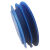 定制不锈钢管塑料管帽圆形堵盖内塞封头防尘保护盖螺纹PE圆管蓝色 13310个装