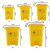 伏加瑞伏加瑞医疗垃圾桶黄色脚踏医院诊所灰色生活医疗废物垃圾桶利器盒10L15L 红色【有害垃圾】 50L-脚踏带盖