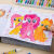 小马宝莉画画本儿童涂色绘画本3宝宝涂鸦画本6岁幼儿园填色图画本 小马宝莉美乐涂全4套册+12色蜡笔