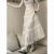 ABCBBM蛋糕裙半身裙小个子仙气高腰显瘦白色芭蕾风女装秋季2023裙子蕾丝 白色 L