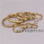 穗之语定制纯铜无缝铜环圆环实心铜圈包配件黄铜无缝圆圈 内径45mm