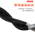 豫选工品 包塑金属软管 加厚电线电缆穿线管 防水绝缘阻燃耐高温 黑色波纹管 每盘15米 54.5mm