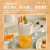 九阳（Joyoung）小型水果榨汁机便携榨汁杯350ML多功能可碎冰电动无线吸管榨水果汁杯家用可充电式原汁榨汁桶 LJ525 奶油白