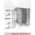 鹏汉户外防水塑料配电箱监控电表箱卡扣基业箱透明装搭 500 400 205灰横开门+底板