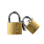 余峰仿铜挂锁优质家用锁具防盗通开锁通用锁大门锁宿舍柜子小号锁 75MM（3把钥匙)