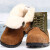 久瑞 JZH03 冬季老式翻毛皮大头棉鞋 加厚保暖羊毛棉劳保工作靴 升级款大棉鞋 46码 