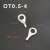 OT6-10冷压端子线耳鼻接线端子O型圆形铜鼻子连接器端子鼻 OT1.5-12(1000/包)