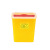 方形一次性推盖针筒盒垃圾桶医院诊所圆形利器盒 黄色 圆1L:200个1箱