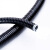 巨尔达 钢镀锌+PVC 包塑金属波纹管 RG\25MM 国标加厚 DN25 黑色 1米
