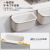 日式家用无盖挂壁式收纳盒厨房悬挂式创意厨房壁挂式垃圾桶白色 灰色