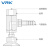 威尔克VRK PAT系列真空吸盘座金具侧进气金具配黑色白色吸盘 PAT-10-N/安装牙M4 