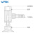 威尔克VRK PAT系列真空吸盘座金具侧进气金具配黑色白色吸盘 PAT-08-S/安装牙M4 