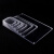 奈鑫 透明安全警示展示牌亚克力卡台签磁性桌牌 60mm*90mm背板带磁吸铁款(直角10个装)