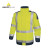 代尔塔 防寒荧光服404011 可视工作服大衣款 黄色 XL