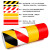 反光警示胶带黑黄红白斑马线警戒地贴PVC安全标识区域划线灭火器 加宽红白反光 (宽10cm*总长50米