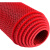 加厚镂空防滑垫防水塑料脚垫门垫泳池厕所卫生间厨房浴 红色 [熟胶加密特厚6.11毫米] 90cmx200cm