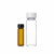 boliyiqi 透明螺口玻璃瓶棕色试剂瓶样品瓶种子瓶2-60ml 黑盖15ml透明100只/包,2包起订 