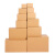 荣驭 纸箱定制快递打包搬家箱半高箱盒子定制扁平纸箱包 装盒定做 4号（350*190*230mm）（300个）