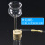 玻璃小导管实验室用导气管玻璃弯管120度可定制定做初中化学45/60 7mm90度玻璃管7+20厘米(5支)