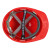 吉象 ABS 安全帽一指键帽衬针织吸汗带D型下颌带 MSA系列 1顶 红色 均码