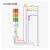 CiSN 多层警示灯LED三色机床信号指示灯声光报警器（带声）1层 不带磁 220V常亮