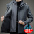 梵卡丹迪品牌户外冲锋衣男冬季新款加厚休闲外套可拆卸内胆夹克上衣 铁灰蓝 XL