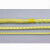 适用凯夫拉绳高温防火阻燃帆船绳耐磨编织纤维圆绳消防火灾芳纶安全绳 黄色1.6mm/米