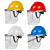 安全帽带面罩全脸防护透明PVC铝包边烧焊防飞溅防冲击打磨面屏 支架+3张面屏
