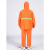 环卫工人雨衣雨裤套装防水反光保洁园林分体防风户外男女加厚骑行 橘色(网格内里) XL