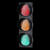 红绿灯交通信号灯200型三联灯LED路口警示灯行人车辆倒计时信号灯 300mm红圆/黄圆/绿圆