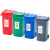 伏加瑞伏加瑞网红桌面上迷你垃圾桶家用可爱办公室翻盖创意分类宣传小号早教桶 迷你桶蓝色1个