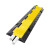 线槽减速带橡胶PVC电缆保护过线槽压线板室内户外地面抗压盖线板 PVC黄色大二槽【槽高3宽5CM】