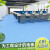 PVC地板革商用加厚耐磨防水泥地面直接铺医院办公室专用塑胶地垫 蓝理石1.2mm[标准耐磨款] 1件1 2x5m