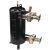 高效罐换热器5-25匹冷凝器蒸发器空调空气能热交换器管壳式换热器 15匹410高效罐空心 4管+接头保温