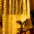 贝工 LED窗帘灯串 USB遥控 3米*1米100灯 彩色 春节流水装饰氛围灯