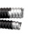 欧华远 热镀锌包塑金属软管蛇皮管耐高温穿线管电线保护套管黑色波纹管20中标内径75MM(3寸)--20米