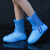 禹选工品 雨鞋套 中高筒防滑防水加厚耐磨易收纳雨靴套 蓝色 M 