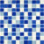 IGIFTFIRE马赛克瓷砖水池游泳池鱼池三色蓝卫生间阳台 48三色蓝水晶 30×30